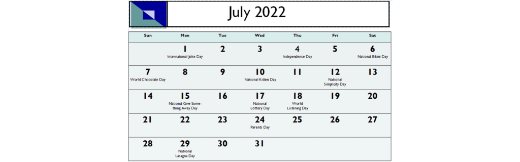 special day calendar